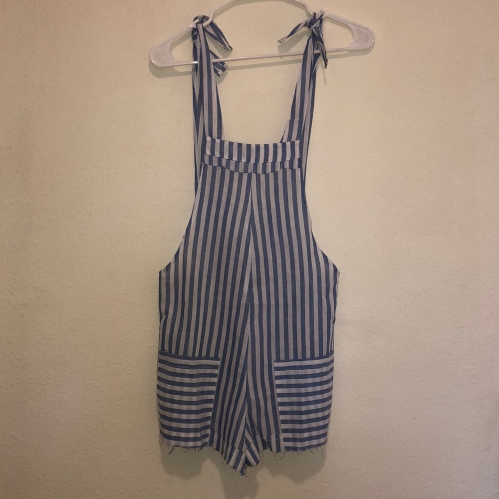 Blue and white Romper